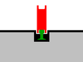 Cross section of guide rail and guide wheel of Bombardier's GLT.