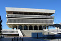 The Cultural Education Center is also located in the Empire State Plaza. The ten story building houses the New York State Museum, Library, and Archives.