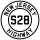 Route S28 marker