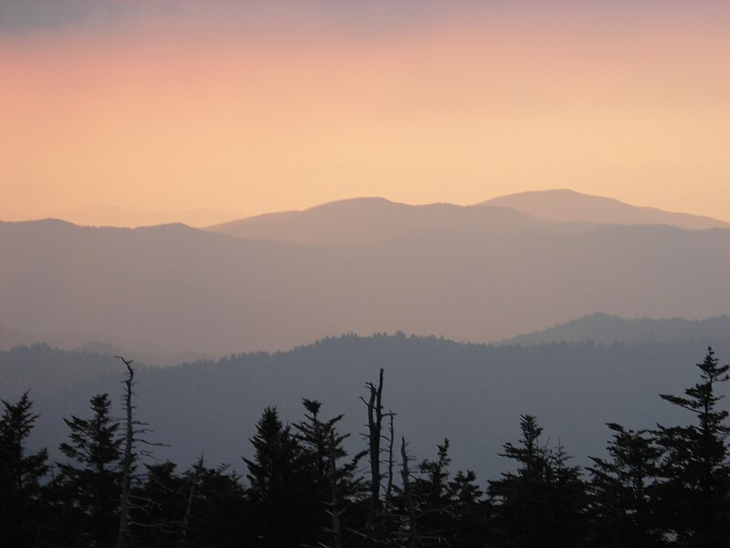 File:Sunset At Clingmans Dome.JPG