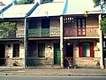 Terraced houses in the Sydney suburb of Ultimo, with wrought iron balconies