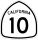 State Route 10 marker