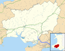 Abergwili ubicada en Carmarthenshire