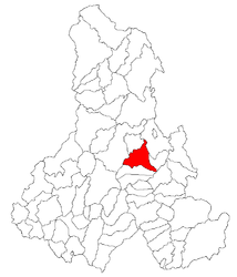 Location in Harghita County