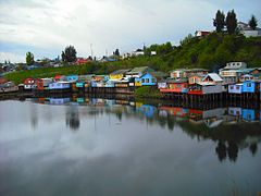 Palafitos en el archipiélago de Chiloé