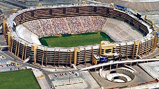 Estadio Monumental "U" It is the highest capacity soccer stadium in South America and one of the largest in the world.