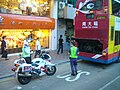 Officer handling a traffic accident