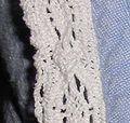 White lace is often used in collars and other fabric borders