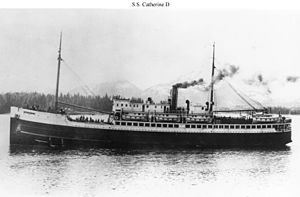 SS Catherine D. underway in Alaskan waters