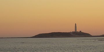 El cabo al atardecer.