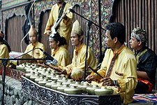 Talempong, traditional music instrument of Minangkabau people in West Sumatra