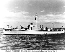 USS SC-661 built by Fisher Boatworks Company