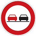 No overtaking