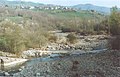 Dolo river seen from the bridge crossing to the nearby village of Morsiano