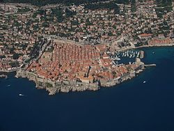 The walled city of Dubrovnik