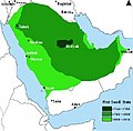 Map of the First Saudi State