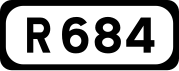 R684 road shield}}