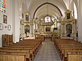 Interior of the church