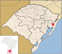 Location within Rio Grande do Sul