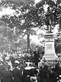 Emanuel Hahn's Robert Burns (1902) in Allan Gardens, Toronto, Canada.