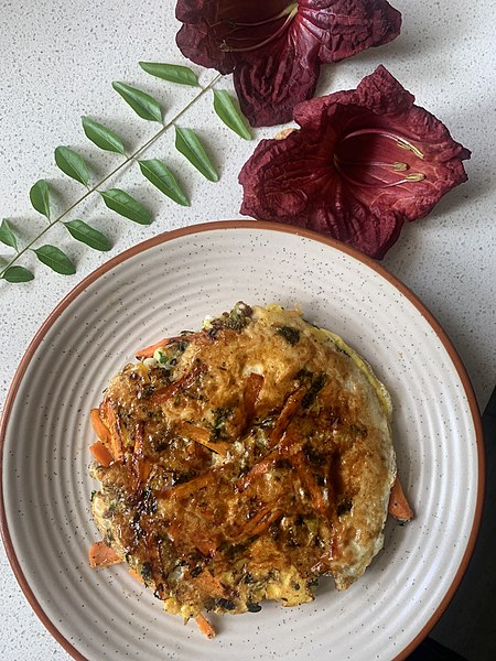 File:Veggie Omelette upside down.jpg