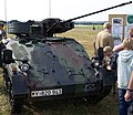 A German Army Wiesel AFV showing a Rh 202 as the main armament.