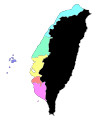 Image 13Administrative units of Taiwan under the Qing dynasty in 1734 (from History of Taiwan)