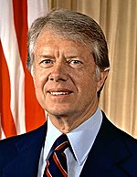 Photographic portrait of Jimmy Carter