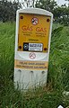 Image 19Construction close to high pressure gas transmission pipelines is discouraged, often with standing warning signs. (from Natural gas)