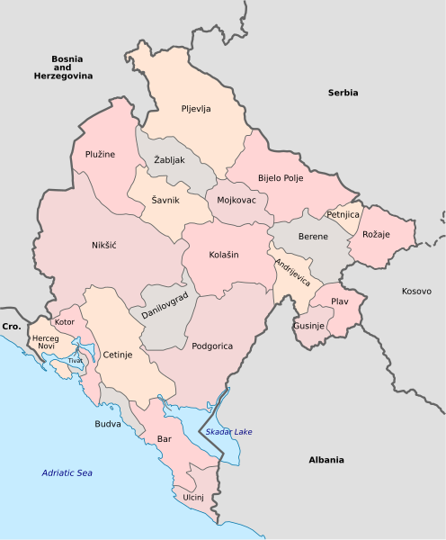 File:Municipalities of Montenegro.svg