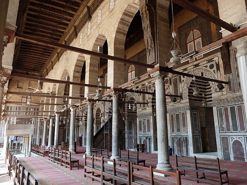 File:Al-Muayyad Mosque prayer hall.jpg