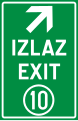 Exit sign (FBiH)