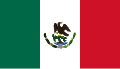 Bandera de la primera república federal, 1823.