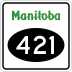 Provincial Road 421 marker