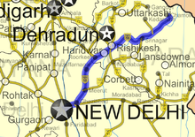 NH-58 passing through Muzaffarnagar