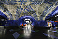 Stockholm metro Blue line platform in T-Centralen