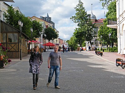 Пешеходная зона в центре города