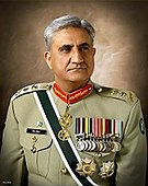 The COAS, Gen. Q.J. Bajwa: the standard Sherwani-based ceremonial uniform of the Pakistan Army