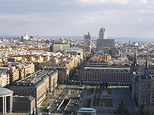 Skyline of Madrid