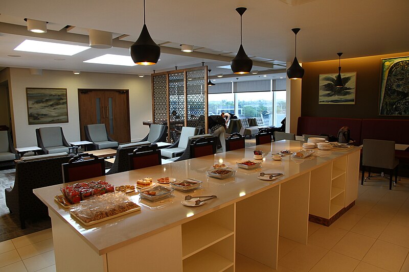 File:Air India Heathrow lounge.JPG