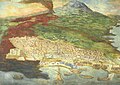 Fresco of the eruption of Mount Etna by Giacinto Platania