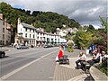 The main shopping and refreshment area situated on the A6 road, Matlock Bath