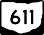 State Route 611 marker