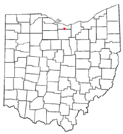 Location of Milan, Ohio