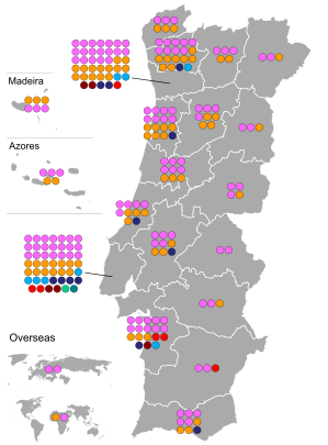 Full results by electoral district