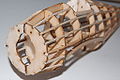 Frame of a model airplane constructed entirely of balsa wood