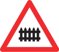 1.15 Level crossing with barrier or gate[note 3]