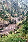 A view of the Cheddar Gorge, designated as an SSSI for both its biological and its geological interest.