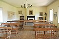 Colton Hall seating area with fireplace