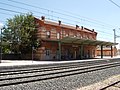 Estación de ferrocarril de La Gineta (Albacete, España).